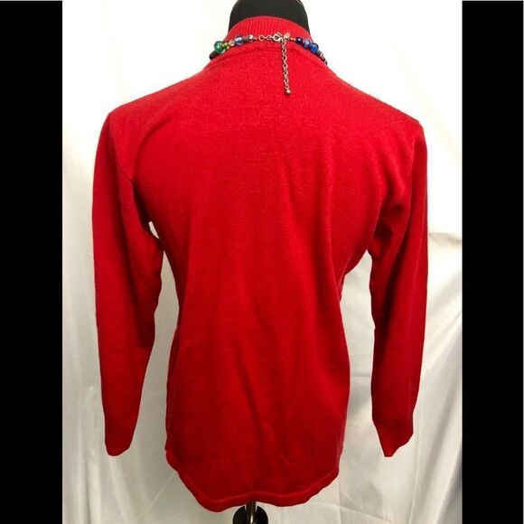 Nice red knitted sweater by Goggel - Picture 2 of 2